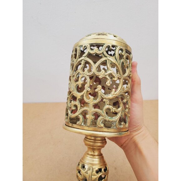 Candle holder / candlestick / candle lamp / lantern - Simple design Vintage - Picture 3 of 10